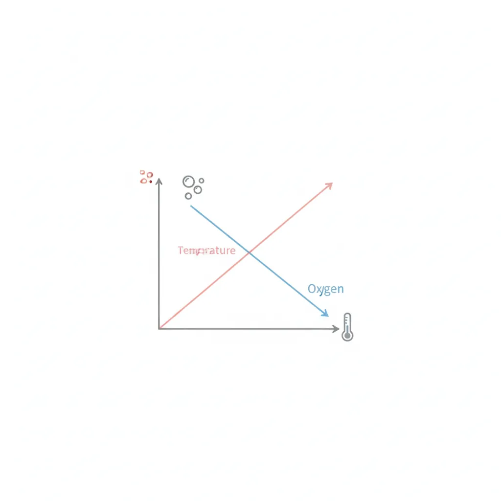 温度と酸素の関係